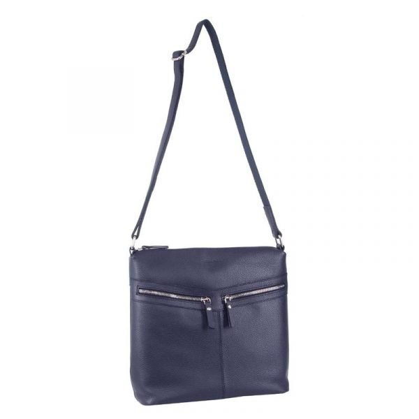 Navy PC Crossbody Bag | Leather Bags | The Leather Crew