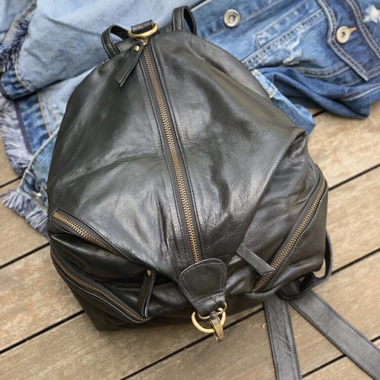 Small Slouch BackPack | Leather Backpack | The Leather Crew